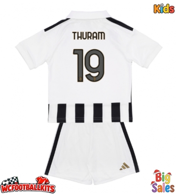 Juventus Khephren Thuram #19 Replica Home Stadium Kit for Kids 2026-27 Short Sleeve (+ pants)